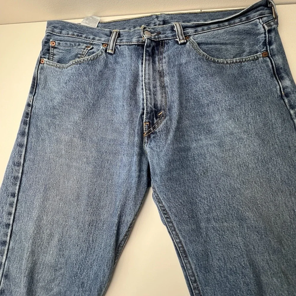 Levi's 505 Jeans Men's 36x32 Straight Leg Blue Denim Regular